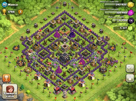 My clash of clans : Villaggi MUNICIPIO LIVELLO 9!!! .